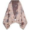 imageEXTREE Scarfs for Women Pashmina Silky Shawl Wrap for Evening Dressing Blanket Open Front Poncho CapePink Peony