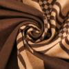 imageEXTREE Scarfs for Women Pashmina Silky Shawl Wrap for Evening Dressing Blanket Open Front Poncho CapePlaid Patchwork Leopard Brown