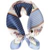 imageEXTREE Silk Feeling Scarf Medium Square Satin Head Scarf Sleeping Hair Wrapping for Women 275  275 inchesBack Horse Frame Blue