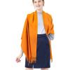 imageEXTREE Women Shawl Wrap Scarf Pashmina Wedding Christmas Birthday Gifts Idea Large Soft StoleType003orange
