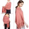 imageEXTREE Women Shawl Wrap Scarf Pashmina Wedding Christmas Birthday Gifts Idea Large Soft StoleType010
