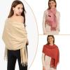 imageEXTREE Women Shawl Wrap Scarf Pashmina Wedding Christmas Birthday Gifts Idea Large Soft StoleType011