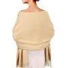 imageEXTREE Women Shawl Wrap Scarf Pashmina Wedding Christmas Birthday Gifts Idea Large Soft StoleType011
