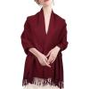 imageEXTREE Women Shawl Wrap Scarf Pashmina Wedding Christmas Birthday Gifts Idea Large Soft StoleType018claret