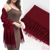 imageEXTREE Women Shawl Wrap Scarf Pashmina Wedding Christmas Birthday Gifts Idea Large Soft StoleType018claret