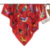 imageEXTREE Womens 35 inch Fashion Headscarf Silk Satin Scarf for Hair Wrapping at Night Bandana Square Scarf for SleepingBird Red