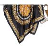 imageEXTREE Womens 35 inch Fashion Headscarf Silk Satin Scarf for Hair Wrapping at Night Bandana Square Scarf for SleepingBlack Gold One