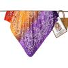 imageEXTREE Womens 35 inch Fashion Headscarf Silk Satin Scarf for Hair Wrapping at Night Bandana Square Scarf for SleepingGradient Red Yellow and Purple