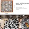 imageEXTREE Womens 35 inch Fashion Headscarf Silk Satin Scarf for Hair Wrapping at Night Bandana Square Scarf for SleepingLeopard