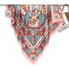 imageEXTREE Womens 35 inch Fashion Headscarf Silk Satin Scarf for Hair Wrapping at Night Bandana Square Scarf for SleepingYunjin Tianhua Pink