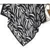 imageEXTREE Womens 35 inch Fashion Headscarf Silk Satin Scarf for Hair Wrapping at Night Bandana Square Scarf for SleepingZebra Black