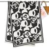 imageEXTREE Womens Scarf Pashmina Shawls and Wraps for Evening Dress Bridesmaid Wedding Bridal Winter Warm Long Large ScarvesCamellia Black and White
