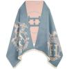 imageEXTREE Womens Scarf Pashmina Shawls and Wraps for Evening Dress Bridesmaid Wedding Bridal Winter Warm Long Large ScarvesMisty Blue Big H Knight Carriage