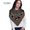 imageEXTREE Womens Travel Scarf Pashmina Shawls and Wraps Winter Warm Square Large Scarves Made of 60 Wool and 40 SilkColor02