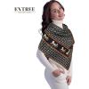 imageEXTREE Womens Travel Scarf Pashmina Shawls and Wraps Winter Warm Square Large Scarves Made of 60 Wool and 40 SilkColor02