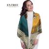 imageEXTREE Womens Travel Scarf Pashmina Shawls and Wraps Winter Warm Square Large Scarves Made of 60 Wool and 40 SilkColor04