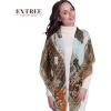 imageEXTREE Womens Travel Scarf Pashmina Shawls and Wraps Winter Warm Square Large Scarves Made of 60 Wool and 40 SilkColor06