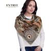 imageEXTREE Womens Travel Scarf Pashmina Shawls and Wraps Winter Warm Square Large Scarves Made of 60 Wool and 40 SilkColor06