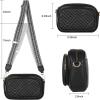imageEXTREE crossbody Bags for WomenTrendy Shoulder Vegan Leather Handbags Satchel Purse with Adjustable Wide Vintage StrapA001black