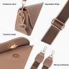 imageEXTREE crossbody Bags for WomenTrendy Shoulder Vegan Leather Handbags Satchel Purse with Adjustable Wide Vintage StrapAa Khaki