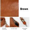 imageEXTREE crossbody Bags for WomenTrendy Shoulder Vegan Leather Handbags Satchel Purse with Adjustable Wide Vintage StrapAhbrown