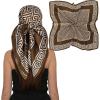 Dark Brown Square Scarf