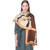 imageEXTREE Womens Scarf Pashmina Shawls and Wraps for Evening Dress Bridesmaid Wedding Bridal Winter Warm Long Large ScarvesJunma Brown Coffee