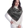imageEXTREE Womens Travel Scarf Pashmina Shawls and Wraps Winter Warm Square Large Scarves Made of 60 Wool and 40 SilkColor05
