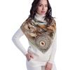 imageEXTREE Womens Travel Scarf Pashmina Shawls and Wraps Winter Warm Square Large Scarves Made of 60 Wool and 40 SilkColor06