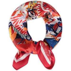 imageEXTREE Fashion Silky Satin Headscarf for Women Girls Exquisite Pattern Lightweight Silk Graceful Scarfs 275 x 275 inchesCalling the Birds Back to the Forest