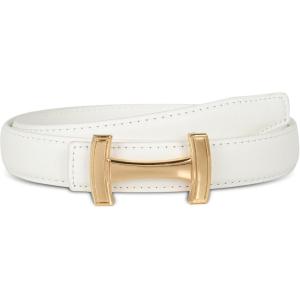 imageEXTREE Gold Buckle Belts for Women Fashion Waist Band Elegant Ladies Belt Gift for WomenIdeal for Dresses JeansDesign Gold Buckle White Leather