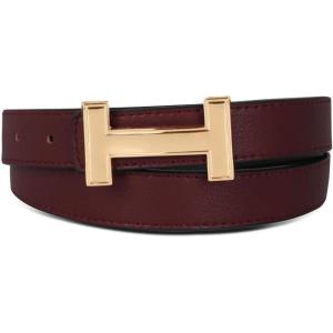 imageEXTREE Gold Buckle Belts for Women Fashion Waist Band Elegant Ladies Belt Gift for WomenIdeal for Dresses JeansGold Buckle Anchor Red