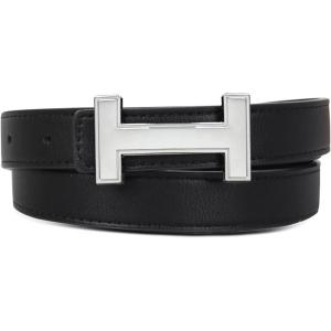 imageEXTREE Gold Buckle Belts for Women Fashion Waist Band Elegant Ladies Belt Gift for WomenIdeal for Dresses JeansSilver Plated Black Leather