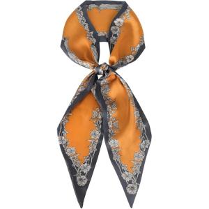 imageEXTREE Satin Scarf Mulberry Silk Printed Head Wrap Hair Band 7quotquot x 59quotquotA009