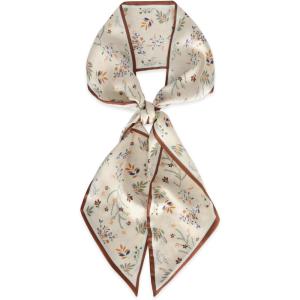 imageEXTREE Satin Scarf Mulberry Silk Printed Head Wrap Hair Band 7quotquot x 59quotquotA011