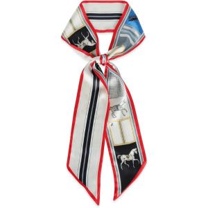 imageEXTREE Satin Scarf Mulberry Silk Printed Head Wrap Hair Band 7quotquot x 59quotquotA017