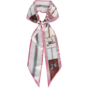 imageEXTREE Satin Scarf Mulberry Silk Printed Head Wrap Hair Band 7quotquot x 59quotquotA019