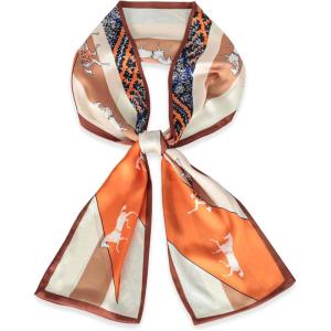 imageEXTREE Satin Scarf Mulberry Silk Printed Head Wrap Hair Band 7quotquot x 59quotquotA029