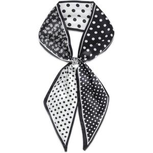 imageEXTREE Satin Scarf Mulberry Silk Printed Head Wrap Hair Band 7quotquot x 59quotquotA042