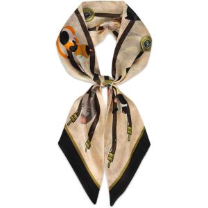 imageEXTREE Satin Scarf Mulberry Silk Printed Head Wrap Hair Band 7quotquot x 59quotquotA049