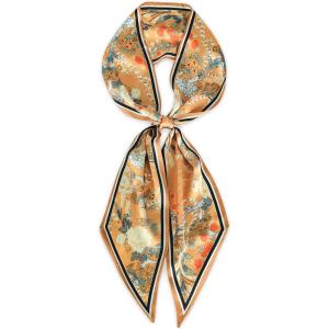 imageEXTREE Satin Scarf Mulberry Silk Printed Head Wrap Hair Band 7quotquot x 59quotquotA056