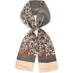 imageEXTREE Satin Scarf Mulberry Silk Printed Head Wrap Hair Band 7quotquot x 59quotquotA060