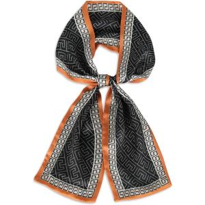 imageEXTREE Satin Scarf Mulberry Silk Printed Head Wrap Hair Band 7quotquot x 59quotquotA065