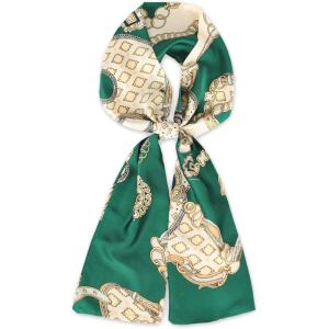 imageEXTREE Satin Scarf Mulberry Silk Printed Head Wrap Hair Band 7quotquot x 59quotquotA067