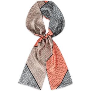 imageEXTREE Satin Scarf Mulberry Silk Printed Head Wrap Hair Band 7quotquot x 59quotquotA069