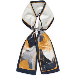 imageEXTREE Satin Scarf Mulberry Silk Printed Head Wrap Hair Band 7quotquot x 59quotquotA072