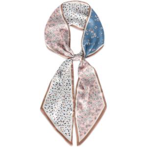 imageEXTREE Satin Scarf Mulberry Silk Printed Head Wrap Hair Band 7quotquot x 59quotquotA074