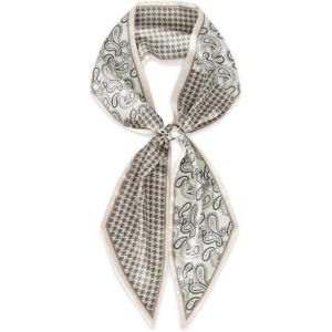 imageEXTREE Satin Scarf Mulberry Silk Printed Head Wrap Hair Band 7quotquot x 59quotquotA075