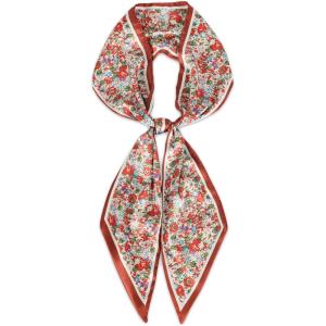 imageEXTREE Satin Scarf Mulberry Silk Printed Head Wrap Hair Band 7quotquot x 59quotquotA077