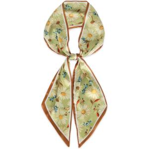 imageEXTREE Satin Scarf Mulberry Silk Printed Head Wrap Hair Band 7quotquot x 59quotquotA080